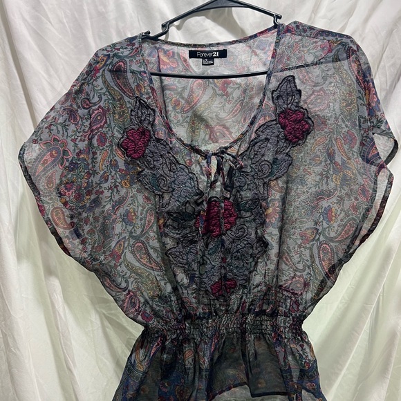 Forever 21 sheer blouse - Picture 3 of 3